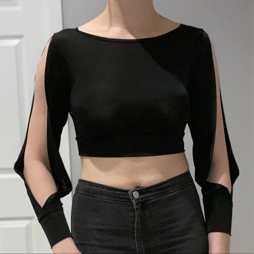 Black Crop Top